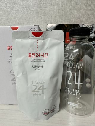 클린24시간 1BOX(5포) + 전용보틀(500ml) — 5점을 준 리뷰어가 2023년 2월 올린 사용 사진