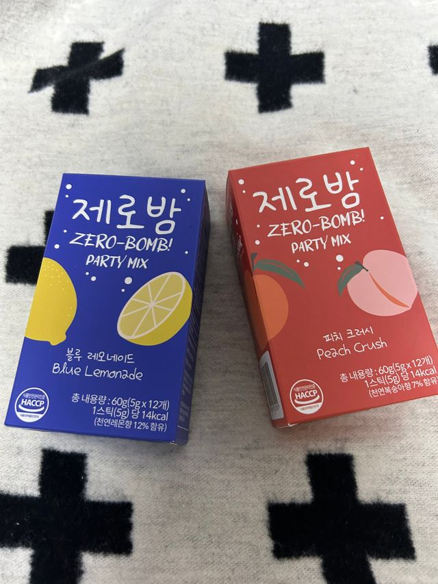제로밤 블루 레모네이드 5g x 12개입 리뷰 사진