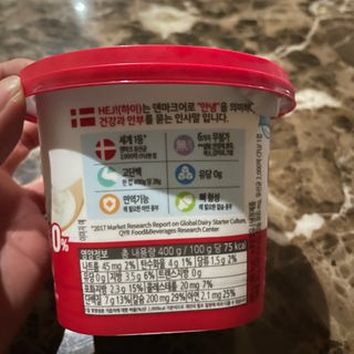 [구매평]덴마크 하이(Hej!) 브랜드 패키지(요구르트, 그릭요거트)only 로켓프레쉬 — 5점을 준 리뷰어가 2025년 4월 올린 사용 사진
