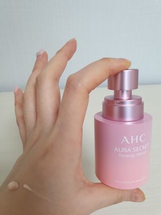 AHC 아우라 시크릿 톤업 벨벳 — 5점을 준 리뷰어가 2021년 4월 올린 사용 사진