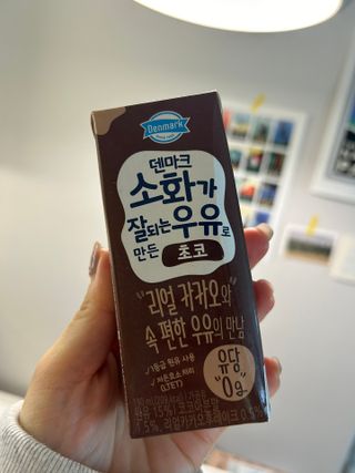 [구매평]덴마크 소화가 잘되는 우유로 만든 초코, 190ml, 24개 — 5점을 준 리뷰어가 2025년 2월 올린 사용 사진