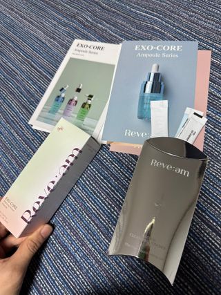 나우 [리브엠] 123억개 엑소좀으로 채운 눈부신 광채, 엑소코어 화이트닝 텐션 앰플 — 5점을 준 리뷰어가 2023년 10월 올린 사용 사진