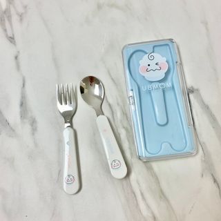유비맘 스푼포크 케이스 세트 1+1 _컬러랜덤 발송 — 5점을 준 리뷰어가 2021년 2월 올린 사용 사진