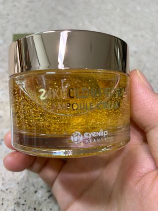 아이앤립 / EYENLIP 아이앤립 24K 골드 N 펩타이드 앰플 크림 — 4점을 준 리뷰어가 2021년 3월 올린 사용 사진