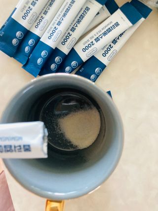 바른비타민 옵티엠에스엠2000 1박스 60포 관절 연골 복합건강기능식품 — 5점을 준 리뷰어가 2021년 7월 올린 사용 사진