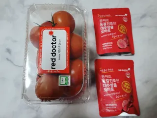 레드닥터 완숙토마토 + 통째로 동결건조한 대추방울토마토 — 5점을 준 리뷰어가 2022년 12월 올린 사용 사진