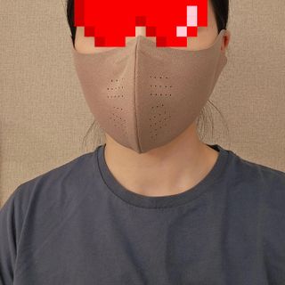 [AVAVE] 어베이브 페이스히트 스포츠 골프 방한 페이스 마스크 — 5점을 준 리뷰어가 2024년 1월 올린 사용 사진