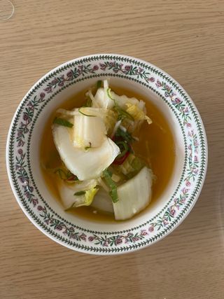 셰프애찬 단호박 백김치 1kg — 4점을 준 리뷰어가 2022년 10월 올린 사용 사진