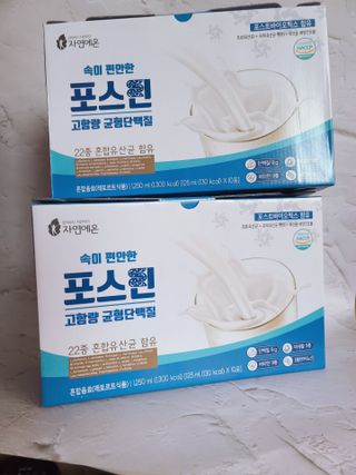 자연에온 마시는 프로틴 고함량 균형단백질 음료 포스틴 125ml 10개입 1BOX — 5점을 준 리뷰어가 2021년 3월 올린 사용 사진