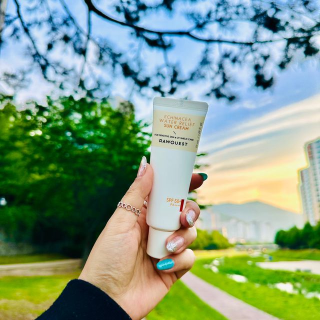 로우퀘스트 에키네시아 워터 릴리프 선크림 50ml 리뷰 사진