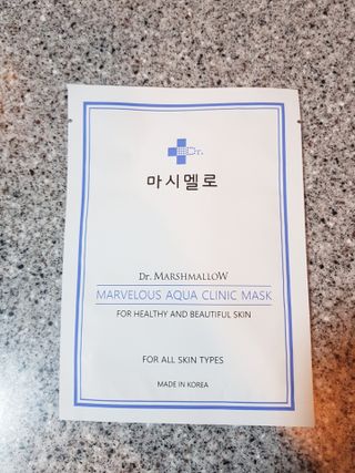 닥터마시멜로 닥터마스멜로 마블러스 아쿠아 클리닉 마스크 — 5점을 준 리뷰어가 2021년 6월 올린 사용 사진