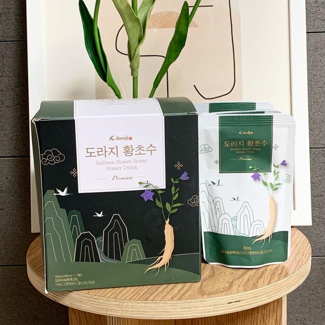 K도라지 황초수 목에좋은 도라지 음료 80ml*7봉 리뷰 사진