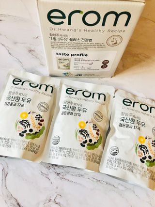 이롬 황성주 박사의 국산콩 두유 검은콩과 17곡 프리미엄 — 5점을 준 리뷰어가 2021년 5월 올린 사용 사진
