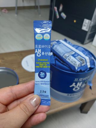서울약사신협_프로바이오생유산균_2.5G x 100포 — 5점을 준 리뷰어가 2021년 3월 올린 사용 사진