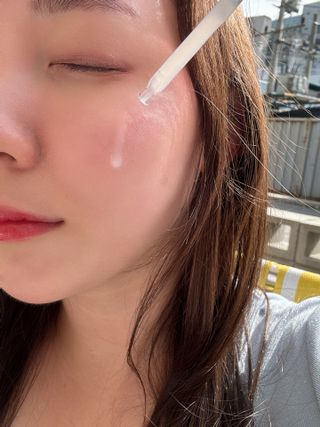 나우 [리브엠] 123억개 엑소좀으로 채운 눈부신 광채, 엑소코어 화이트닝 텐션 앰플 — 5점을 준 리뷰어가 2023년 10월 올린 사용 사진