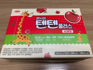 나우캠페인용 [한미사이언스] 우리 아이 튼튼, 엄마 마음 든든! 마시는텐텐 플러스 (100ml*10입) — 5점을 준 리뷰어가 2023년 10월 올린 사용 사진