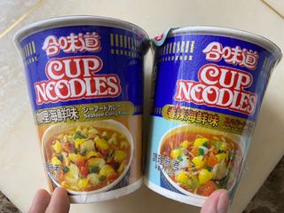 NISSIN 닛신 컵누들  4종 - 씨푸드오리지날, 씨푸드 스파이시, 씨푸드 커리, 씨푸드 XO소스 — 5점을 준 리뷰어가 2021년 12월 올린 사용 사진