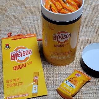 광동생활건강 프리 [광동] VB와 VC를 함유한 멀티 비타민 비타 500 데일리 스틱 180포 — 5점을 준 리뷰어가 2022년 6월 올린 사용 사진