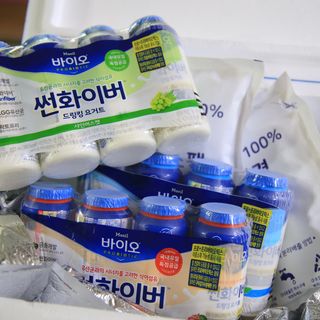 LIVE 매일바이오 썬화이버 드링킹 요거트 — 5점을 준 리뷰어가 2022년 8월 올린 사용 사진