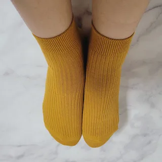 [사이즈가 있는 양말 필로이] 남/여 골지 발목 양말 4족 세트 남【S, M, L, XL】여【S, M, L】_컬러 랜덤 — 5점을 준 리뷰어가 2022년 6월 올린 사용 사진