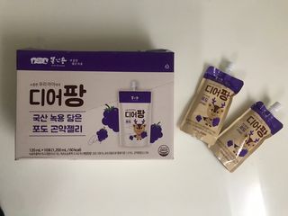 [몸엔용] 우리 아이 건강간식, 달콤한 녹용곤약젤리 디어팡 4종 — 5점을 준 리뷰어가 2022년 3월 올린 사용 사진
