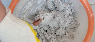 [신흥산업] 붙이는 벽돌 황토 파벽돌 230mm 45장,  욕실 인테리어 실내장식 셀프인테리어 — 4점을 준 리뷰어가 2023년 5월 올린 사용 사진