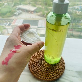 스킨큐어 산다화 순한 클렌징 동백 오일 200ml — 5점을 준 리뷰어가 2023년 4월 올린 사용 사진