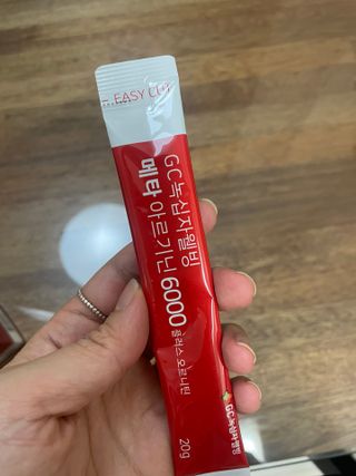 메타아르기닌 GC녹십자웰빙 메타 아르기닌 6000 플러스 오르니틴 — 4점을 준 리뷰어가 2022년 11월 올린 사용 사진