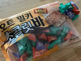 델리스 오트 밀키 초콜릿 바 — 5점을 준 리뷰어가 2023년 1월 올린 사용 사진