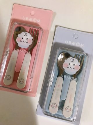 유비맘 스푼포크 케이스 세트 1+1 _컬러랜덤 발송 — 5점을 준 리뷰어가 2021년 3월 올린 사용 사진