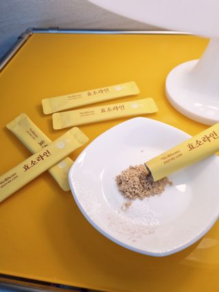 목 넘김이 편한 곡물발효효소 웰테므 효소라인 — 5점을 준 리뷰어가 2023년 1월 올린 사용 사진