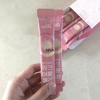 [인디닥터] 면역 생생 핑크 이뮨 젤리 — 5점을 준 리뷰어가 2022년 5월 올린 사용 사진