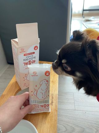 My Pet Care 모발과 모질 피부건강에 개좋아 — 5점을 준 리뷰어가 2021년 2월 올린 사용 사진