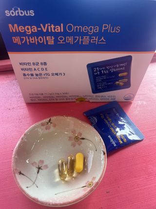 소버스 메가바이탈 오메가플러스 — 5점을 준 리뷰어가 2022년 3월 올린 사용 사진