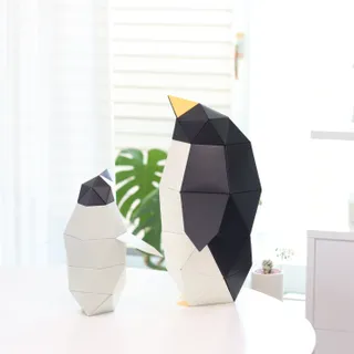 [폴리곤즈] 허들린 패밀리 DIY 블록 세트 (허들린 펭귄 블록+미니허들린 펭귄 블록) — 5점을 준 리뷰어가 2022년 4월 올린 사용 사진