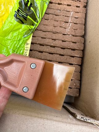 [신흥산업] 붙이는 벽돌 황토 파벽돌 230mm 45장,  욕실 인테리어 실내장식 셀프인테리어 — 4점을 준 리뷰어가 2023년 5월 올린 사용 사진