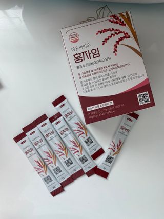 하루 1포로 콜레스테롤, 유산균, 고역가 소화효소까지 한번에 섭취! 다온바이오 홍자임 1개월분(30포) — 4.5점을 준 리뷰어가 2022년 12월 올린 사용 사진
