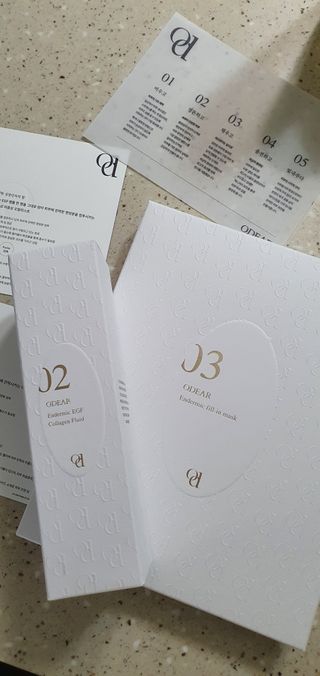 ODEAR ENDERMIC EGF COLLAGEN FLUID 오데어 엔더믹 이지에프 콜라겐 플루이드 — 5점을 준 리뷰어가 2022년 4월 올린 사용 사진