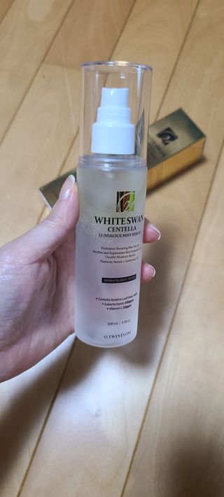 오투에니원 화이트스완 센텔라 루미너스 미스트 세럼 100ml — 4점을 준 리뷰어가 2023년 1월 올린 사용 사진