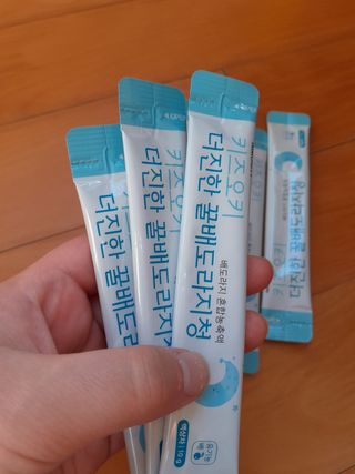 [이뮤니티플러스]우리아이 면역오키, 건강오키 _ 키즈오키 더진한꿀배도라지청 10포 1box — 5점을 준 리뷰어가 2022년 2월 올린 사용 사진