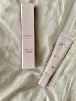 프리마인 선크림만 바꿨을 뿐인데 매일 물 2L챙겨먹고 기초케어 완벽하게 한 물빛피부 완성,셀라브UV프로텍터 — 5점을 준 리뷰어가 2023년 8월 올린 사용 사진