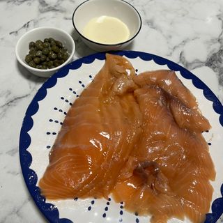 밸런스 다이어트랩 밸다랩 프리미엄 훈제연어 슬라이스 120g — 5점을 준 리뷰어가 2023년 4월 올린 사용 사진
