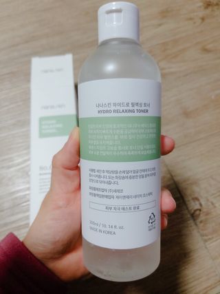 나나스킨 하이드로릴렉싱토너 — 5점을 준 리뷰어가 2021년 10월 올린 사용 사진