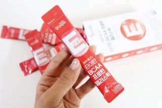 [인디닥터] 타이탄 BCAA 프로틴 젤리스틱 — 5점을 준 리뷰어가 2022년 5월 올린 사용 사진