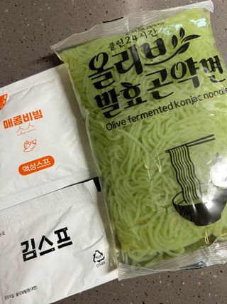 클린24시간 올리브 발효곤약면 찰비빔면 1세트-(3봉) — 4점을 준 리뷰어가 2024년 2월 올린 사용 사진