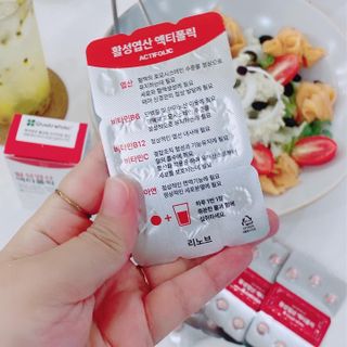 [리노브] 4세대 활성엽산 액티폴릭 270mg x 30정 — 5점을 준 리뷰어가 2022년 8월 올린 사용 사진