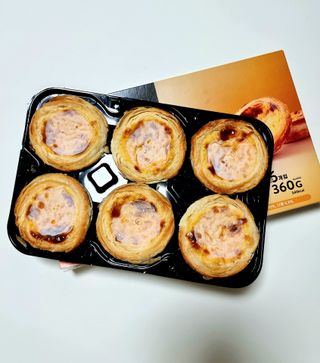 디앙뜨 포르투갈 에그타르트 오리지널 맛+패션후르츠+초콜릿타르트 맛 중 택1 — 5점을 준 리뷰어가 2021년 8월 올린 사용 사진