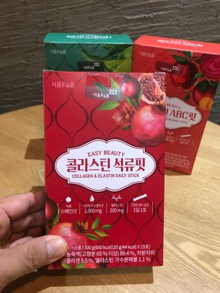 서울에프엔비 콜라스틴 3종 뷰티젤리스틱 45입 [ABC핏 15입 /  석류핏 15입 / 청스피루리나 15입] — 5점을 준 리뷰어가 2021년 9월 올린 사용 사진