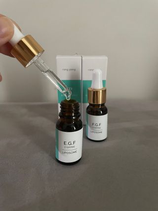 랑팡 EGF+FGF 10ppm 리포좀 앰플 원액 10ml — 5점을 준 리뷰어가 2021년 11월 올린 사용 사진