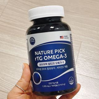 서울약사신협 네이처픽_알티지오메가3_1,205mg x 180캡슐 — 4.5점을 준 리뷰어가 2021년 9월 올린 사용 사진